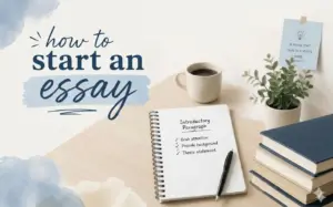 An image depicting blog image titled how to start an essay.